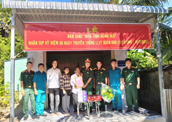 Ảnh của An Giang trao nhà 'Tình đồng đội' hỗ trợ quân nhân hoàn cảnh khó khăn